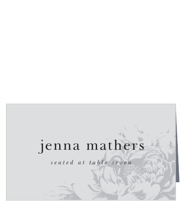 Guide your guests to their seats with our Etched Peony Place Cards. 