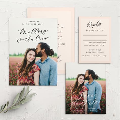 Lovely Photo Wedding Invitations