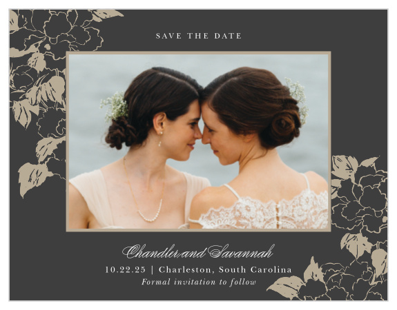 Announce the big day in style with our Garden Roses Save the Date Cards.