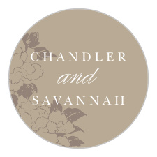 Add the perfect personalization to your envelopes with our Garden Roses Wedding Stickers.