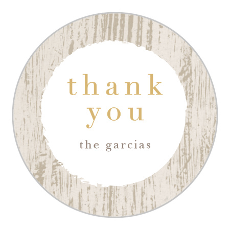 Wood Collage Wedding Stickers