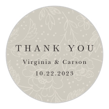 Add the perfect personalization to your invites with our Botanical Border Wedding Stickers.