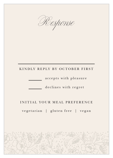 Stay organized with our Botanical Border Response Cards.