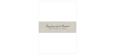 Add the perfect personalization to your wedding invites with our Botanical Border Wedding Belly Bands.
