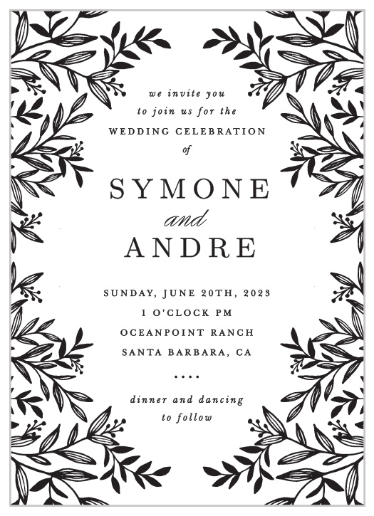 The Pen Drawn Wedding Invitations are a modern way to invite your future guests to participate in your special day.