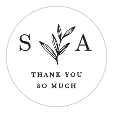 Seal envelopes or gift family and friends with a memento of your special day with our Pen Drawn Wedding Stickers.