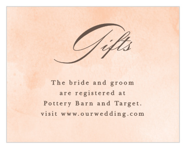 Let family and friends know where you would like your wedding gifts from with our Have & to Hold Registry Cards.