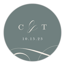 Add the perfect personalization to your invites with our Ornate Framing Wedding Stickers.