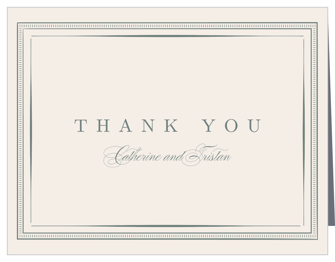 Ornate Framing Wedding Thank You Cards