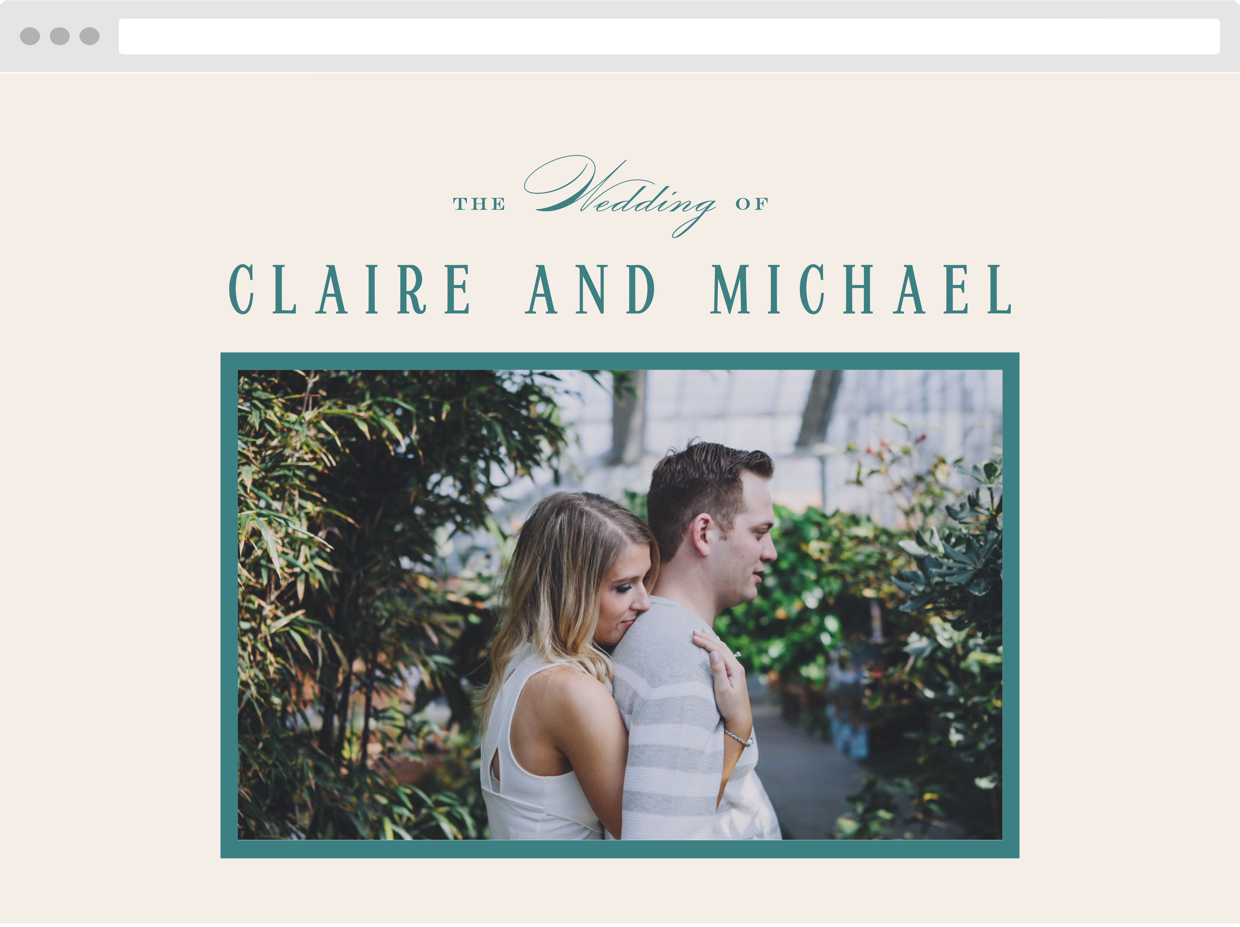 Formal Charm Wedding Website