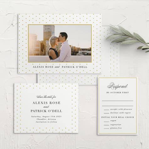 Polka Dot Passion Wedding Invitations
