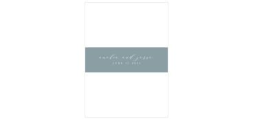 Be sure your cards stay together in style when you utilize our Soft Mist Wedding Belly Bands.