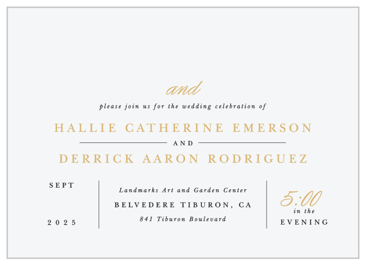 Surround yourself with family and friends on your special day when you send out our Timeless Classic Wedding Invitations.