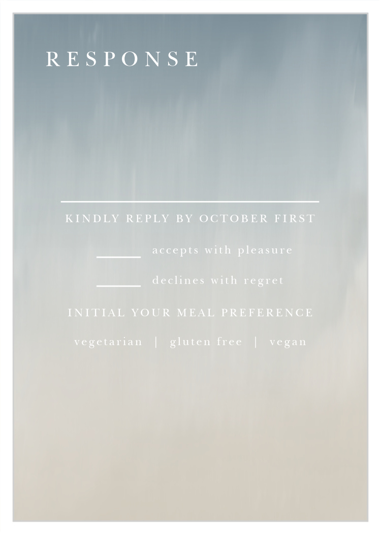 Soft Mist Response Cards