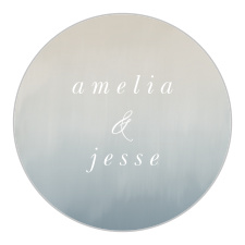 Seal envelopes or gift family and friends with a memento of your special day with our Soft Mist Wedding Stickers.