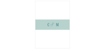 Stay organized while planning all your wedding details with our Formal Charm Wedding Belly Bands.