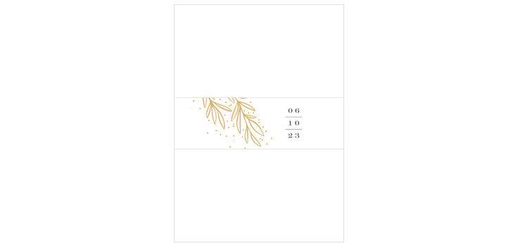 Draped Leaves Wedding Belly Bands