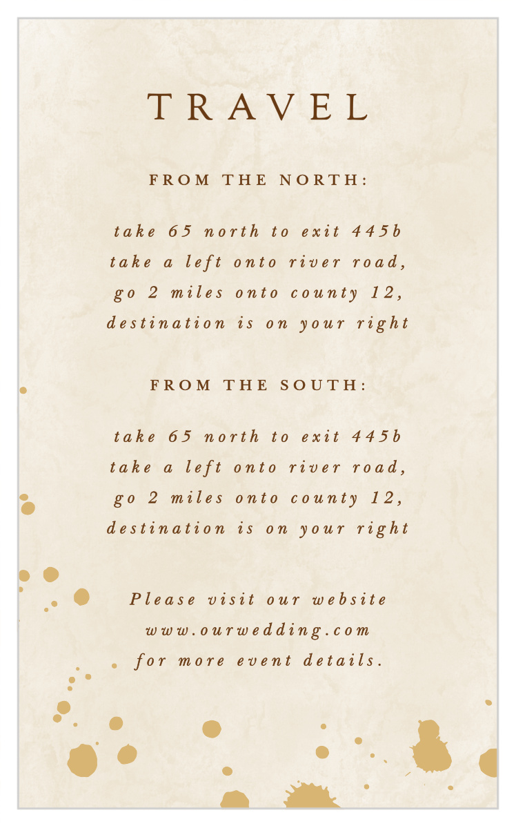 Painted Stone Direction Cards