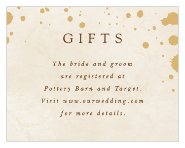 Let your friends know the best way to support you with our Painted Stone Registry Cards.