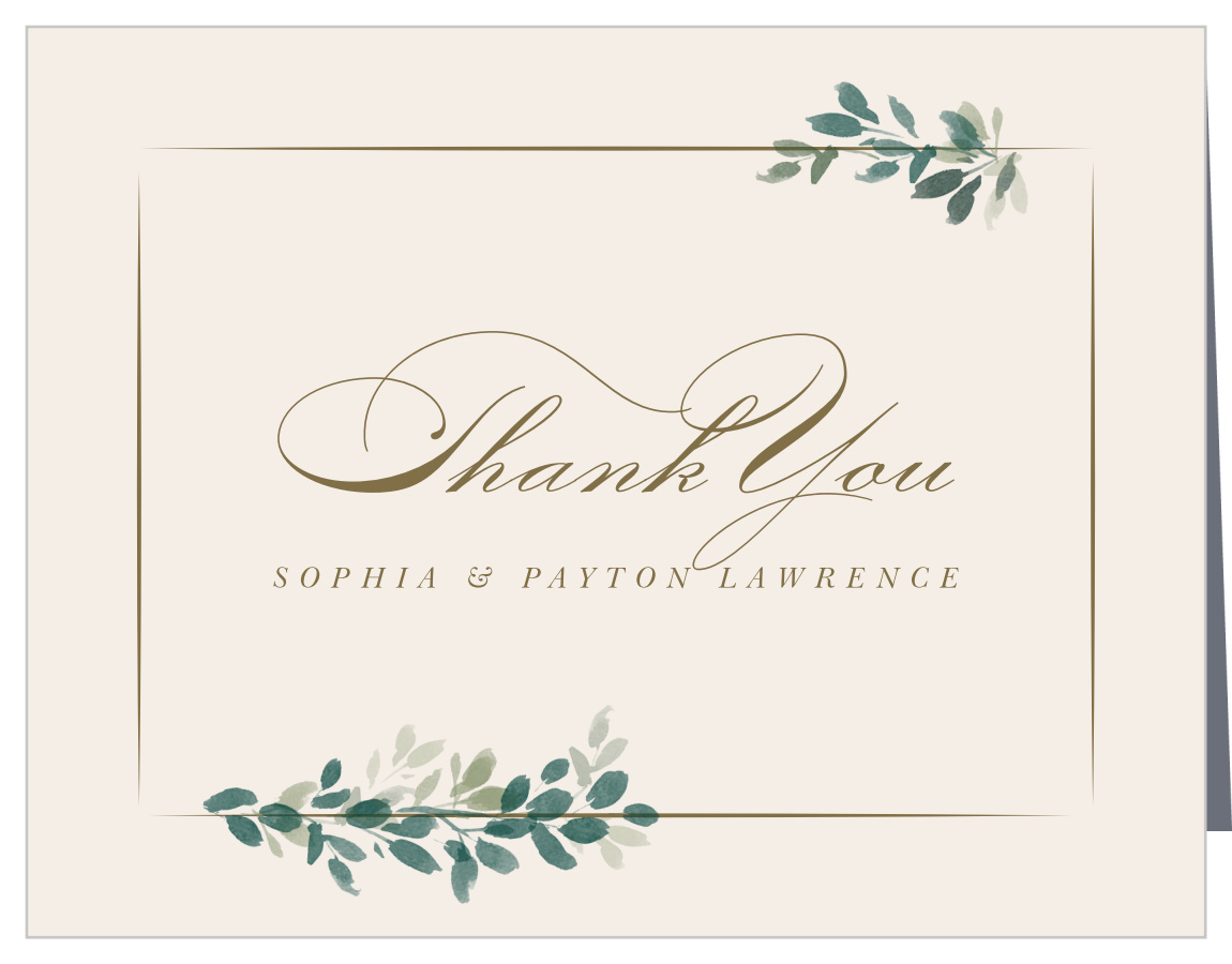 Hanging Canopy Wedding Thank You Cards