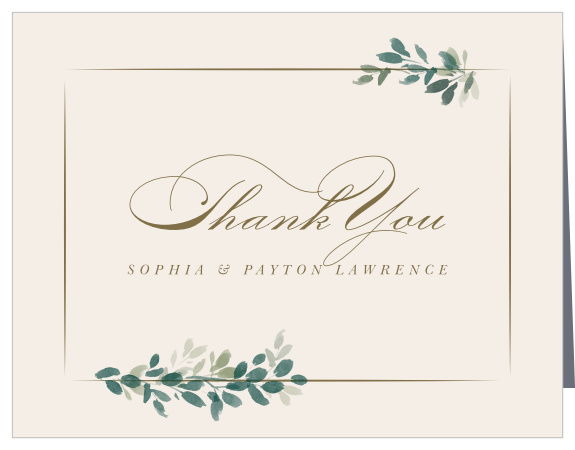 Show your supporters how much they mean with our Hanging Canopy Wedding Thank You Cards.