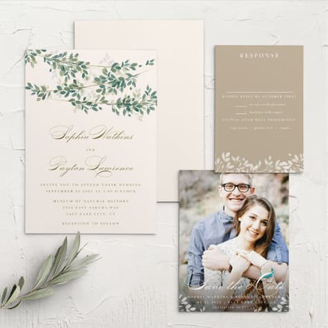Hanging Canopy Wedding Invitations