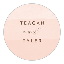 Add a custom feature to your wedding invitation envelopes or give stickers to your guests as a memento.