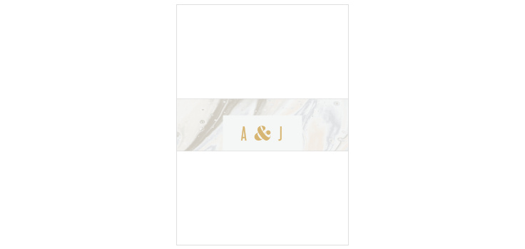 Marbled Shell Wedding Belly Bands