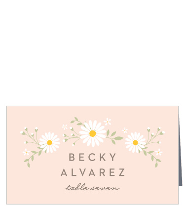 Family and friends will have no issue finding their seats with the help of our Summer Daisy Place Cards.