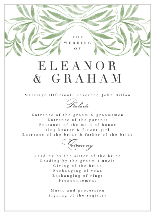 Engraved Elegance Wedding Invitations by Basic Invite