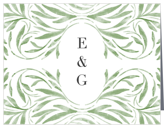 Show your appreciation for the support of loved ones on your big day with our Engraved Elegance Wedding Thank You Cards.