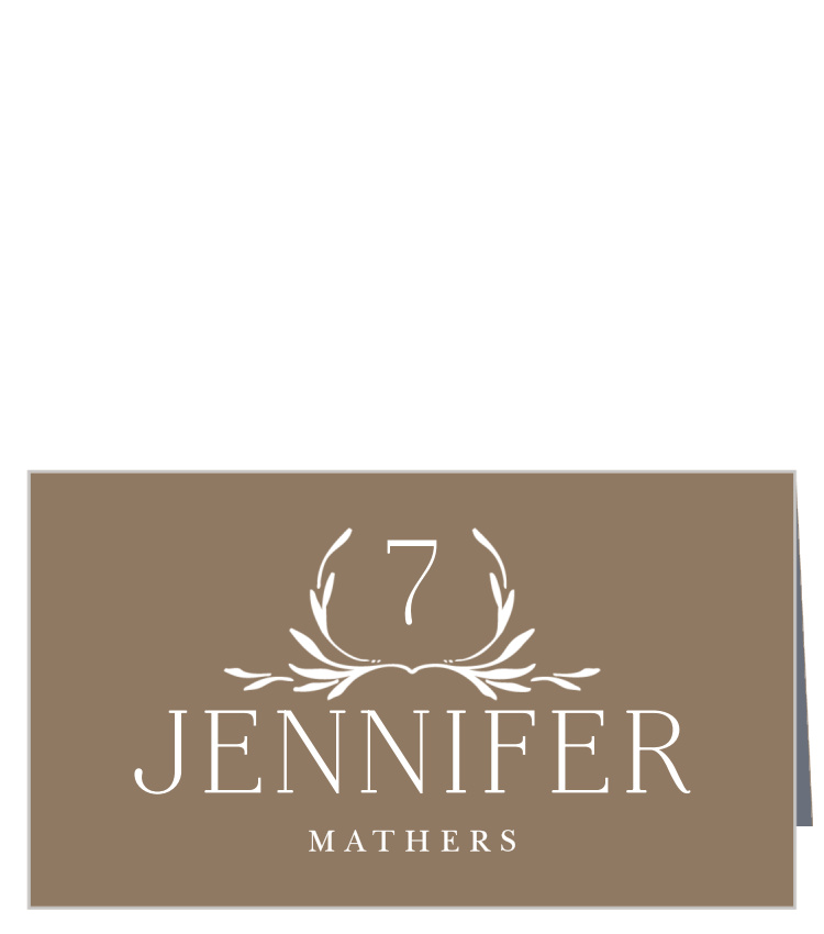 Monogrammed Minimalist Place Cards