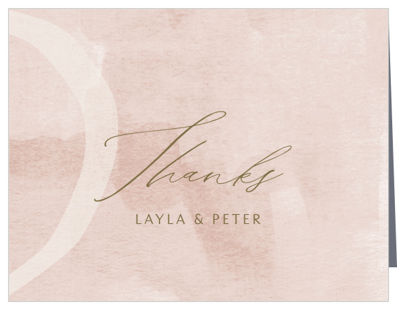 Show your gratitude and appreciation to friends, family, guests and gift-givers with our Composed Canvas Wedding Thank You Cards.