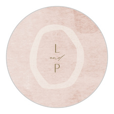 Add the perfect personalization to your invites or give away these stickers at your event to family and friends as a memento with our Composed Canvas Wedding Stickers.