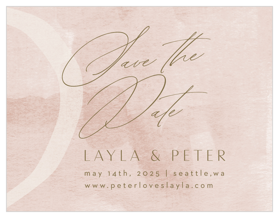 Composed Canvas Save the Date Cards