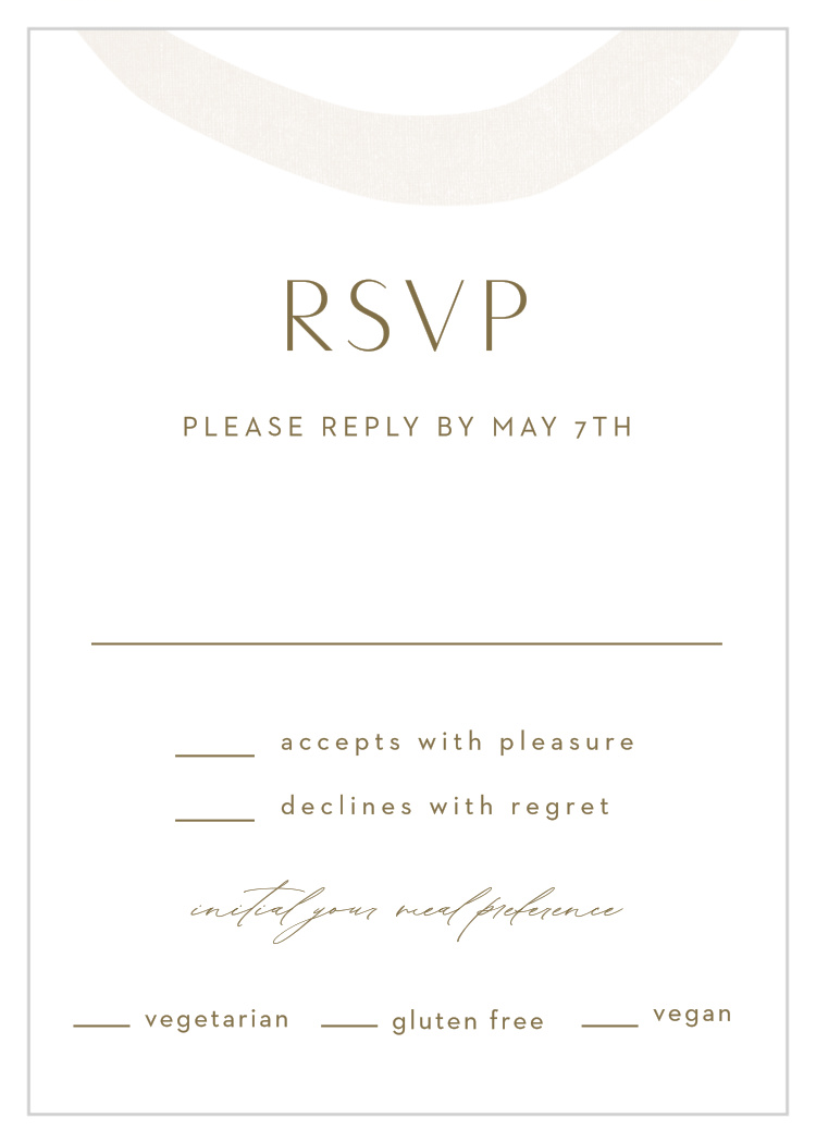 Composed Canvas Response Cards by Basic Invite