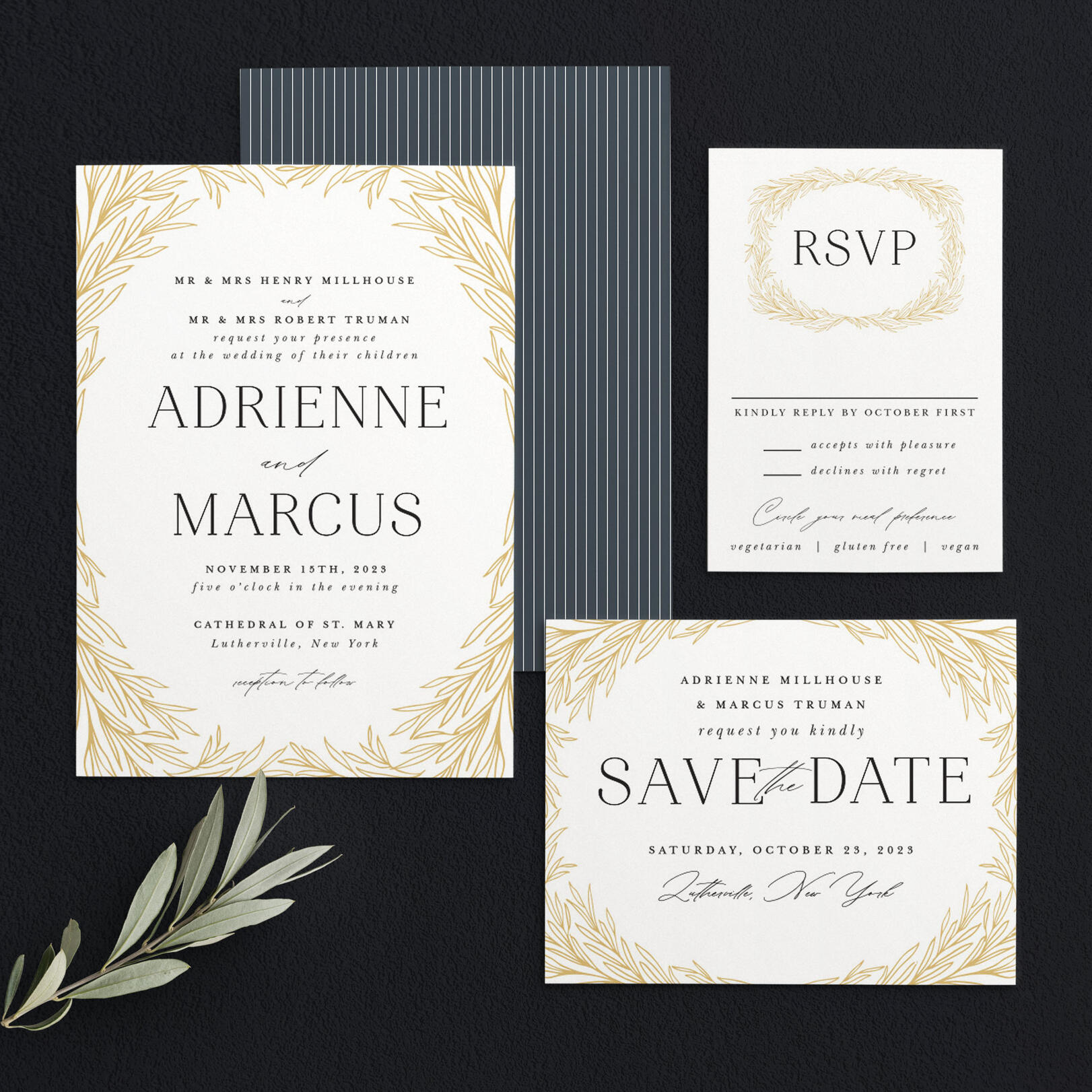 Laurel Wedding Invitations