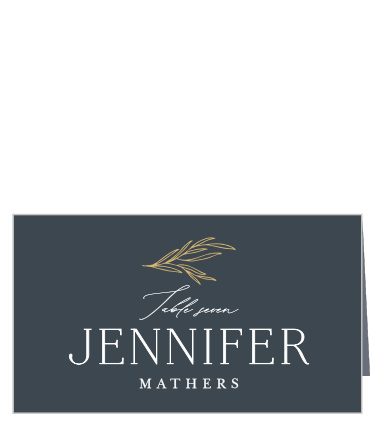 Family and friends easily will be able to find their seats for your reception with the help of our Leafy Laurel Place Cards.