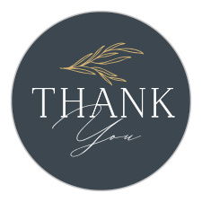 Seal envelopes or gift family and friends with a memento of your special day with our Leafy Laurel Wedding Stickers.