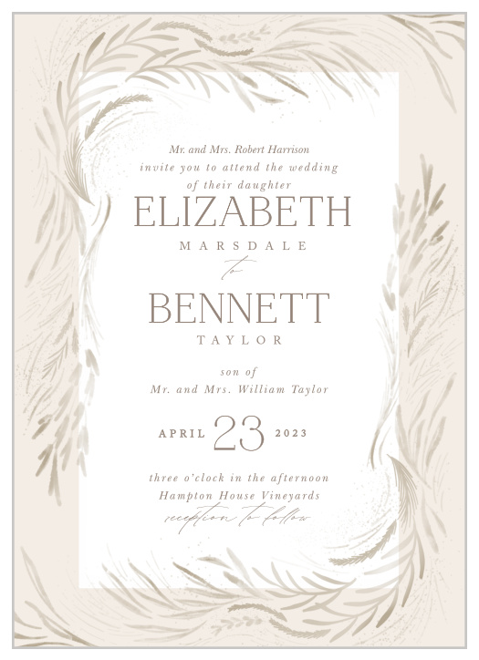 Communicate your dreamy wedding theme to your guests with our rustically romantic Botanical Romance Wedding Invitations.