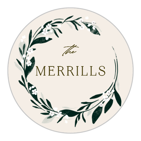 Encircled Elegance Wedding Stickers