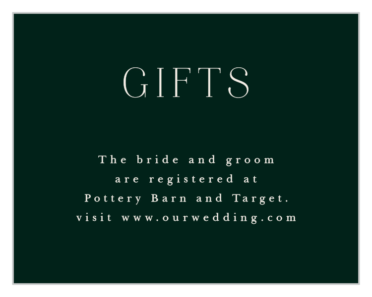 Encircled Elegance Registry Cards