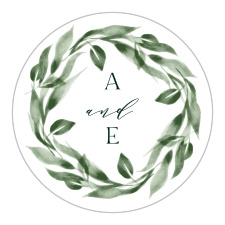 Add the perfect seal to your envelopes with our Verdant Vine Wedding Stickers.