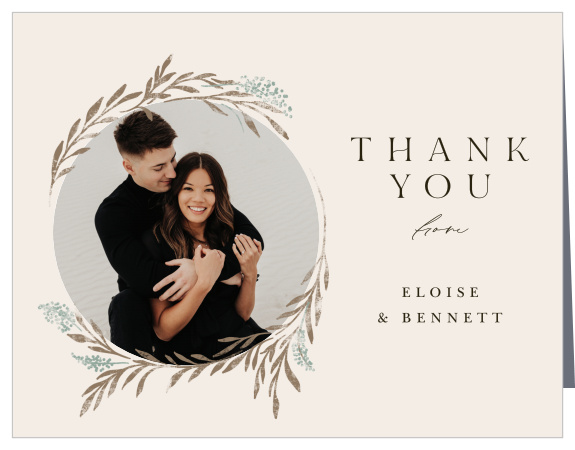 Let family and friends know how much you appreciated their support on your special day with our Hidden Garden Wedding Thank You Cards.