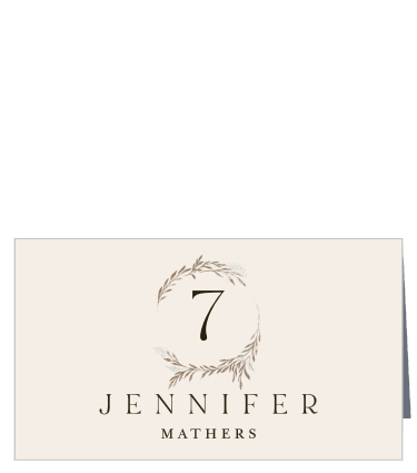 Clearly mark your loved ones' chairs for your reception with our Hidden Garden Place Cards.