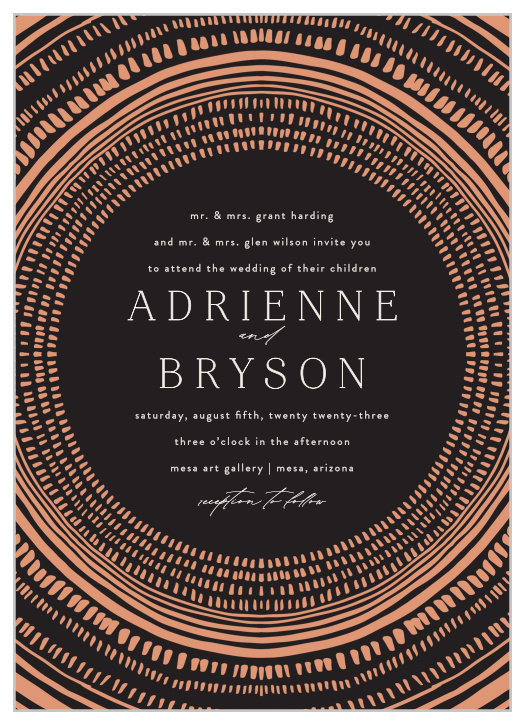 Make your big day stand out and showcase your personal style with our Boho Radiance Wedding Invitations.