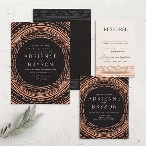 Boho Radiance Wedding Invitations