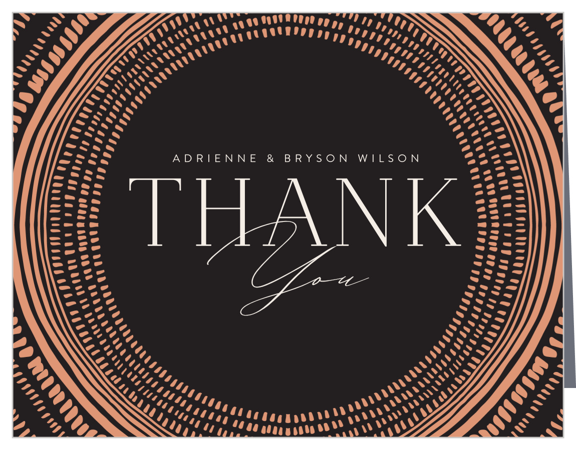 Boho Radiance Wedding Thank You Cards