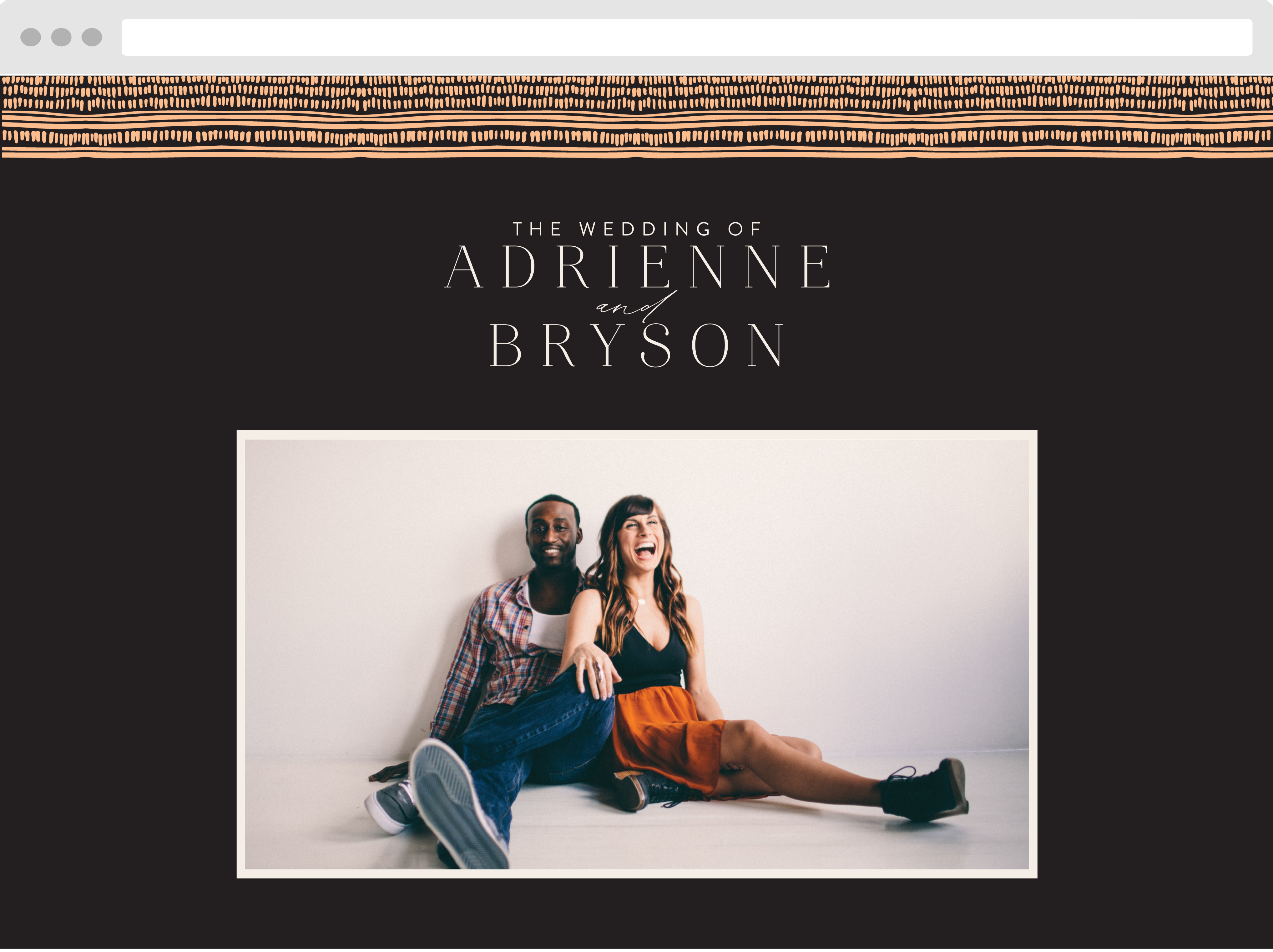 Boho Radiance Wedding Website