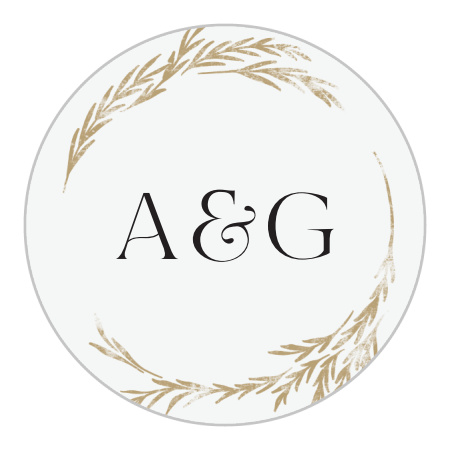 Looking Glass Wedding Stickers